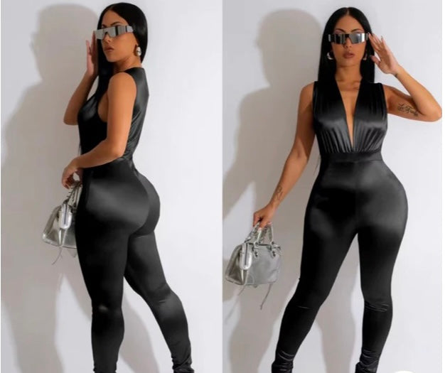 Flyer than most v-neck jumpsuit