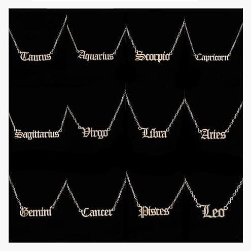 What's your zodiac sign necklaces