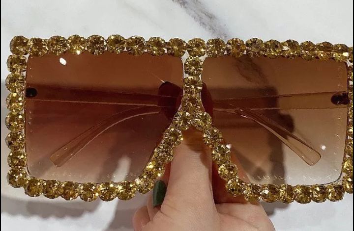 Diamond studded glasses