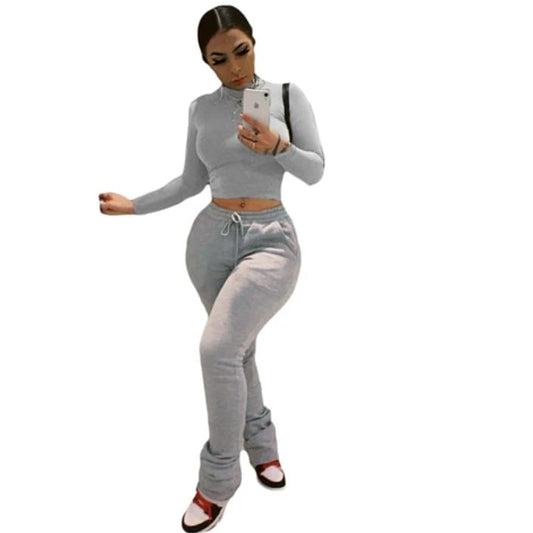 Stacked sweatpants set